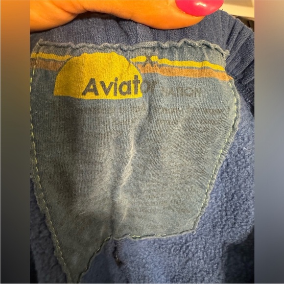 Aviator Nation Blue Lightning Bolt Sweatpants - Picture 6 of 7